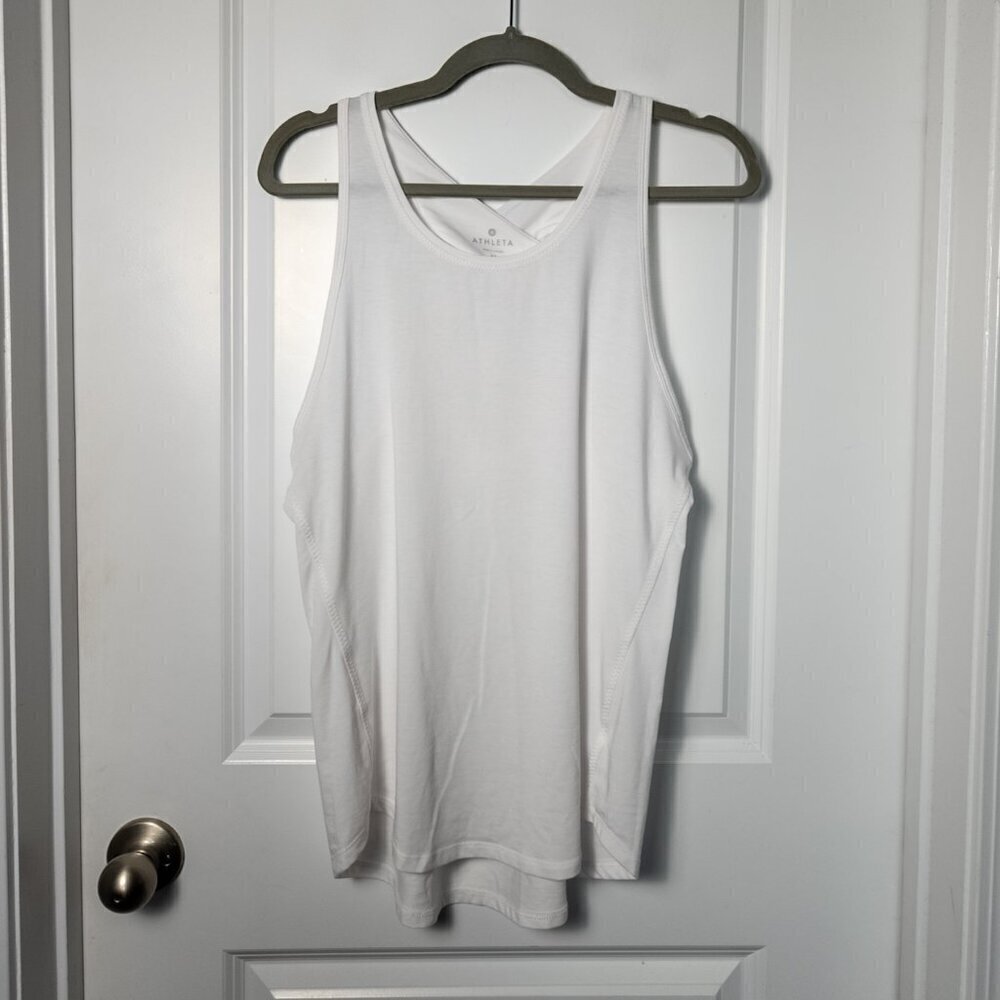 Athleta Racerback tank - M White